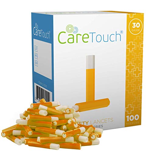 Care Touch Safety Lancets 100 Lancets, 30 Gauge Diabetic Supplies
