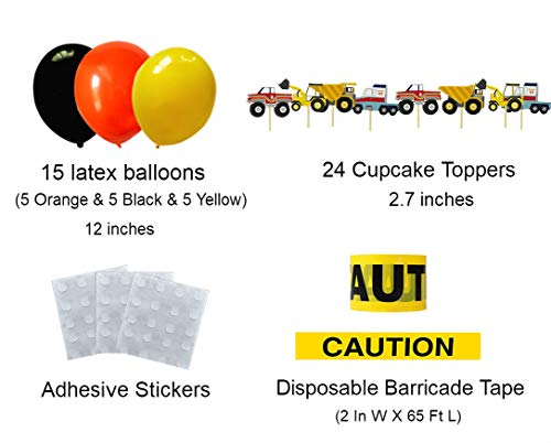 3 Construction+Birthday+Party+Supplies+Truck+Party+Decorations+Kids+Birthday