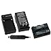 NEW Battery + Charger for Sony Alpha NP-FM500H DSLR A200 A350 FM500H + car plug