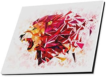 Amazon Com Wall Art Painting Low Polygon Lion Geometric Pattern Explode Prints On Canvas The Picture Landscape Pictures Oil For Home Modern Decoration Print Decor For Living Room Posters Prints