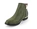 Urban Heels Women's Casual Faux Suede Heeled Ankle Boots