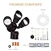 JJC 4000LM LED Security Lights Motion Sensor Flood Light Outdoor,40W(250W Equiv.) IP65 Waterproof,5000K-Daylight White ETL Listed Outdoor Lighting for Garage Yard Porch Brown (Not Solar Powered)