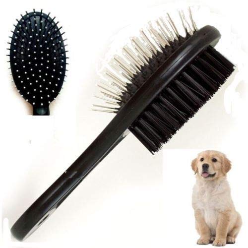 Kingdom DOUBLE SIDED PET GROOMING BRUSH GROOMER PET CAT DOG HAIR FUR BRUSH COMB TIDY UK