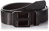 Diesel Men's Blue Star Belt, Black/Zama Nera Lucida, 100