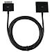 30-pin Male to Female Dock Extender for iPod and iPhone - Black Extension Cable (4 feet)