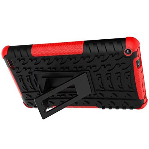 WensLTD Clearance! Rubber Shockproof Hybrid Hard Case Cover Stand Holder For Kindle Fire HD7 2015 (Red)