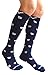 Compression Socks (1 pair) for Women & Men by A-Swift (Piggy Bank, S/M)
