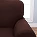 Home Fashion Designs Form Fit, Slip Resistant, Stylish Furniture Shield/Protector Featuring Lightweight Corduroy Fabric. Lucia Collection Basic Strapless Slipcover Brand. (Sofa, Chocolate)