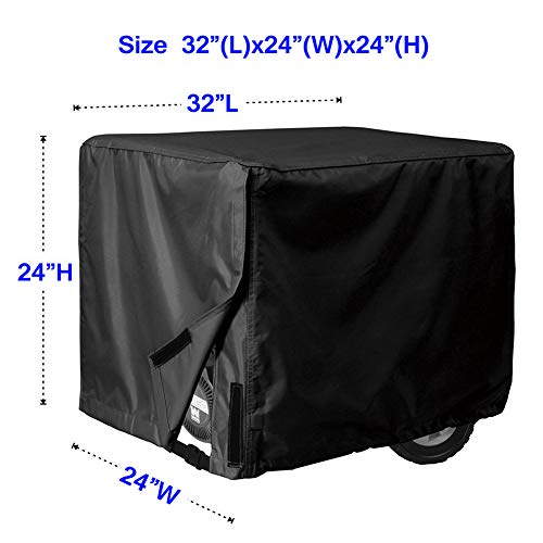 image for Ihomepark Outdoor Generator Covers, 32'' x 24'' x 24'' Waterproof Univ