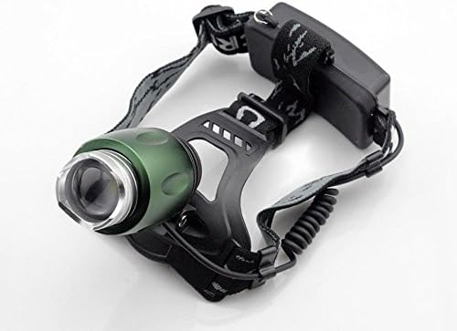 Aidisun XM-L T6 LED Headlamp 3000 Lumen 3 Modes Adjustable and Zoomable with Rechargeable Batteries for Camping Biking Working Hunting Fishing Riding Walking