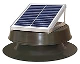 Natural Light Solar Attic Fan 12-watt Bronze