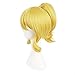 MapofBeauty 30 cm Wig 26 cm Ponytail Can Be Equipped With Hair Ornaments Cosplay Wigs (Yellow)
