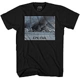 Star Wars Imperial Walker Epic Fail Stormtrooper Funny Movie Adult Men's Graphic Tee T-Shirt (Black, Small)