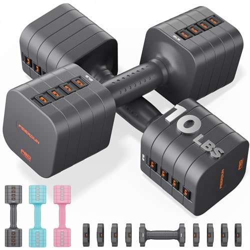 FEIERDUN Hanteln Verstellbar Set, 2 x 4,5kg I 2 x 2,7kg