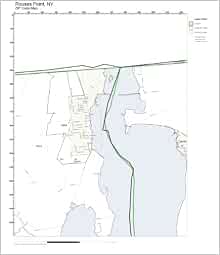 ZIP Code Wall Map of Rouses Point, NY ZIP Code Map Not Laminated