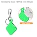 Fintie Silicone Case with Carabiner Keychain for Tile Pro (2020 & 2018), Anti-Scratch Lightweight Soft Protective Sleeve Skin Cover, Green- Glow in The Dark