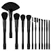 Tbestmax Makeup Brushes Premium Synthetic Foundation Powder Concealers Eye Shadows Makeup 12 Pcs Brush Set