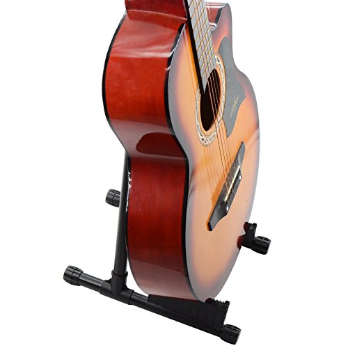 Guitar Stand Lightweight Disassembly Musical Instrument Stand Free Guitar Hanger ABS Material Universal Guitars (Black)