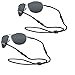 Chums Adjustable 5mm Rope Eyeglass and Sunglass Retainer / Strap, Universal Fit, Black (2 Pack)