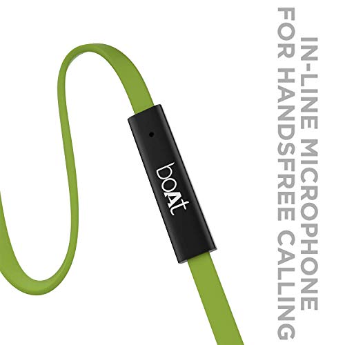 boAt BassHeads 225 in-Ear Wired Earphones with Super Extra Bass, Metallic Finish, Tangle-Free Cable and Gold Plated Angl