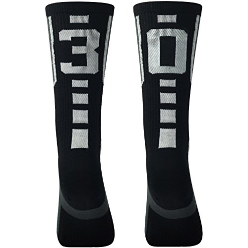 image for Number Sports Crew Socks, Kids Teenagers ComiFun NFL Sporter Rugby Cus