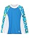 Tuga Girls Long Sleeve Rash Guards 1-14 Years, UPF 50+ Sun Protection Swim Shirt