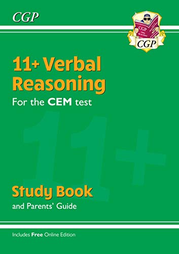 Coordination Group Publications Ltd (CGP) 11+ CEM Verbal Reasoning Study Book (with Parents’ Guide & Online Edition)