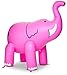 BigMouth Inc. Giant Pink Elephant Inflatable Kids Yard Sprinkler - Inflatable Sprinkler, Easy to Clean, Inflate/Deflate, Transport, and Store