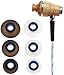 Symphonized nrg_bluestripe, NRG Premium Genuine Wood in-Ear Noise-Isolating Headphones with Microphone - Blue Stripe