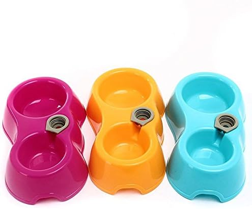 Water Dispenser Pet Bowl, Feeding Food Tray for Dog &amp; Cat by Duke Austin (Size: S)