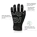 Vgo... 2-Pairs -4℉ or above 3M Thinsulate C100 Lined High Dexterity Touchscreen Synthetic Leather Winter Warm Work Gloves, Waterproof Insert (Size XL, Black, Fluorescent Green, SL8777FW)