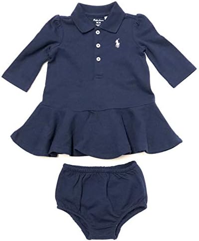 cotton mesh polo dress