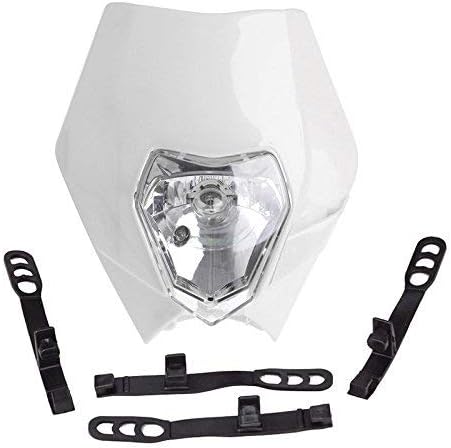 PerGrate Universal Bike Bicycle Front Head Light Lamp Dirt Protection Lid Supermoto Motocross Motorbike for KTM SX EXC XCF Projector
