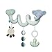 Manhattan Toy Safari Elephant Spiral Stroller and Crib Toy with Baby Mirror, Rattle and Teether