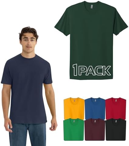 Next Level Apparel 6410 Men's Sueded T-Shirts, Multipack Premium