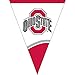 Creative Converting Plastic Flag Banner, Ohio State University, SUsrlet/White