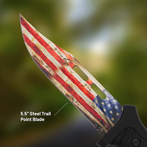 Steel River SR109 Colossal Fixed Blade Knife with Sheath Utility Knife for Camping, Hunting