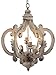 A&B Home DSDT38552 Wood and Metal Chandelier, 20.5