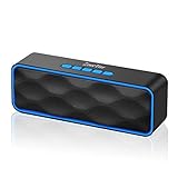 ZoeeTree S1 Wireless Bluetooth Speaker, Portable V4.2+EDR Stereo Speakers with Loud HD Audio and Bass, Built-In Mic, FM Radio, 12H Playtime