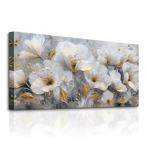 hyidecorart Cuadros Decoracion Salon Moderno, Grandes Lienzos Decorativos, Laminas Decorativas Floral Artística, Pinturas para Dormitorios Comedor Baño Recibidor 50x100 cm