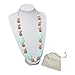 JUNGO BAMBINO Teething Silicon Necklace Chewlery For Nursing Moms To Wear and Baby To Chew, Chewbeads Teether. BPA Free (Mint Chocolate Crisp)