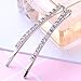 12 pieces Rhinestone Bobby Pin, Metal Hair Clips, 1 Row and 2 Row Clear Crystal Hair Barrette Pins for Women Lady Teen Girls