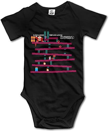 Popular Video Game Donkey Kong Design Baby Onesie Baby Bodysuit