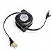 Tera Grand - Premium Cat-7 10 Gigabit Ethernet Retractable Cable for Modem Router LAN Network Playstation Xbox, 1.5Meter (4.9 Ft.) in Retail Package