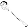 DayCount® Pack of 2 Soup Slotted Serving Spoon, 18/10 Stainless Steel Buffet Colander Spoon, 7.7'' (Slotted Spoon)