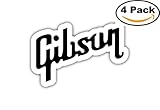 GIBSON Sticker Decal 3 SIZES Guitar Vinyl Bumper Window Wall 4X4