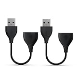 BlingKingdom - (2pcs in Pack) USB Charger Cable Lead for Fitbit One Band Wireless Activity Bracelet