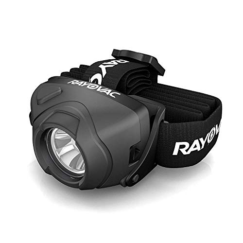 Rayovac Virtually Indestructible LED Headlamp, Durable and Bright