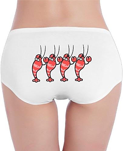 Women's The Shrimp Low-Rise Cotton Bikini Brief Seamless Panties Underwear S White