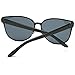 LKEYE Oversized Cat eye Sunglasses Metal Frame Mirror Lens Eyewear LK1704